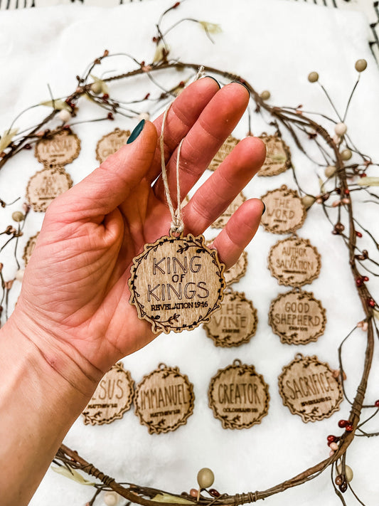 25 Names of Jesus Ornaments
