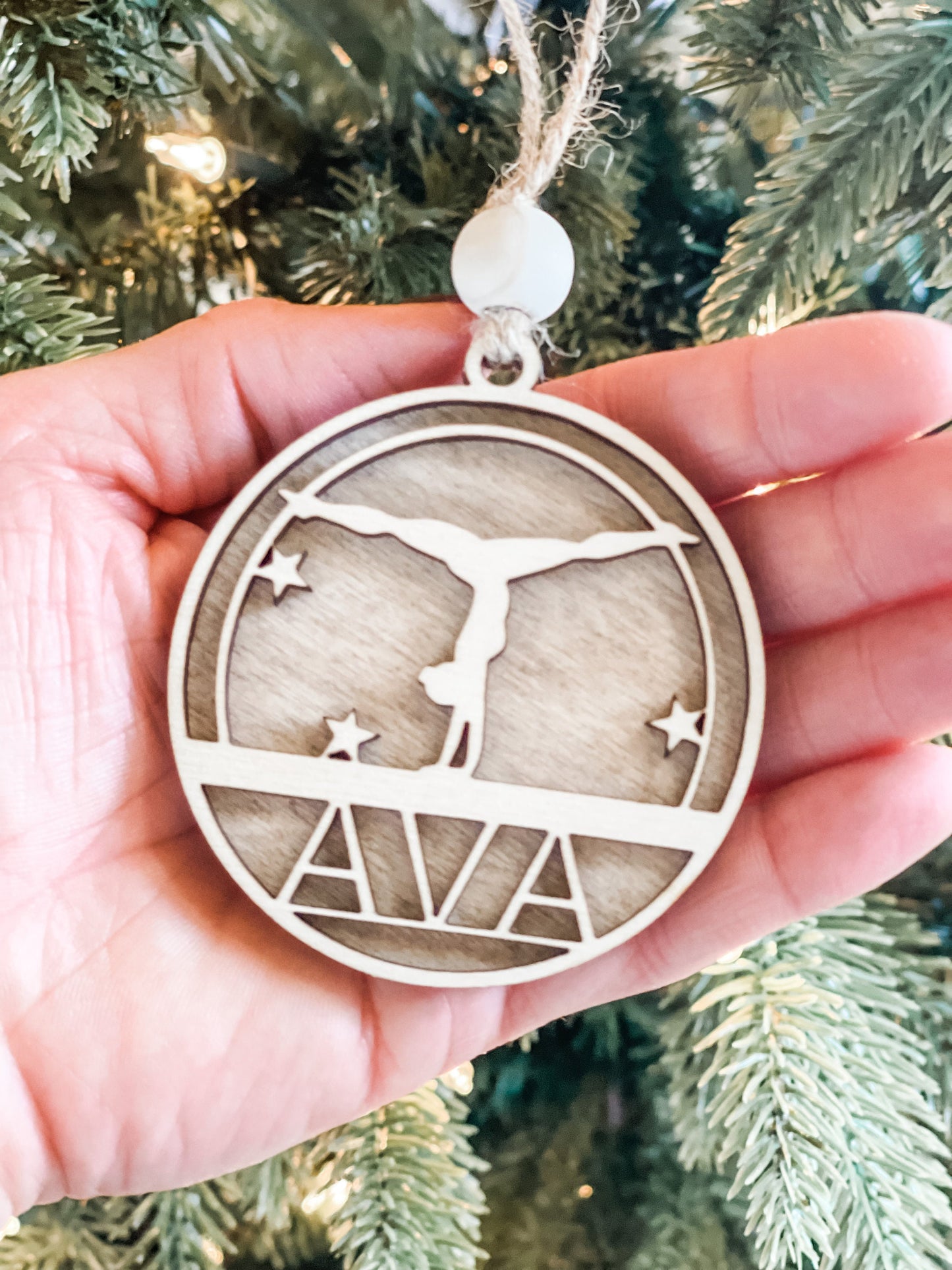 Personalized Wooden Sports Ornament