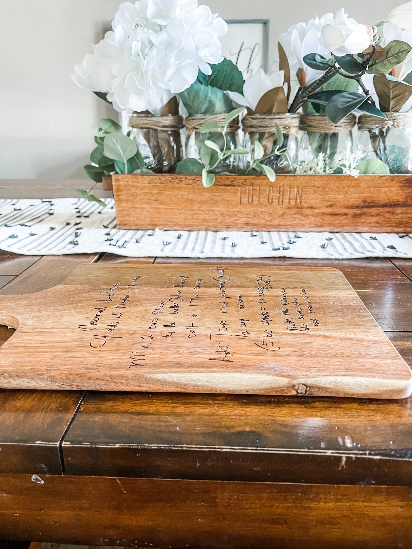 Personalized Cutting Board Recipe Keepsake