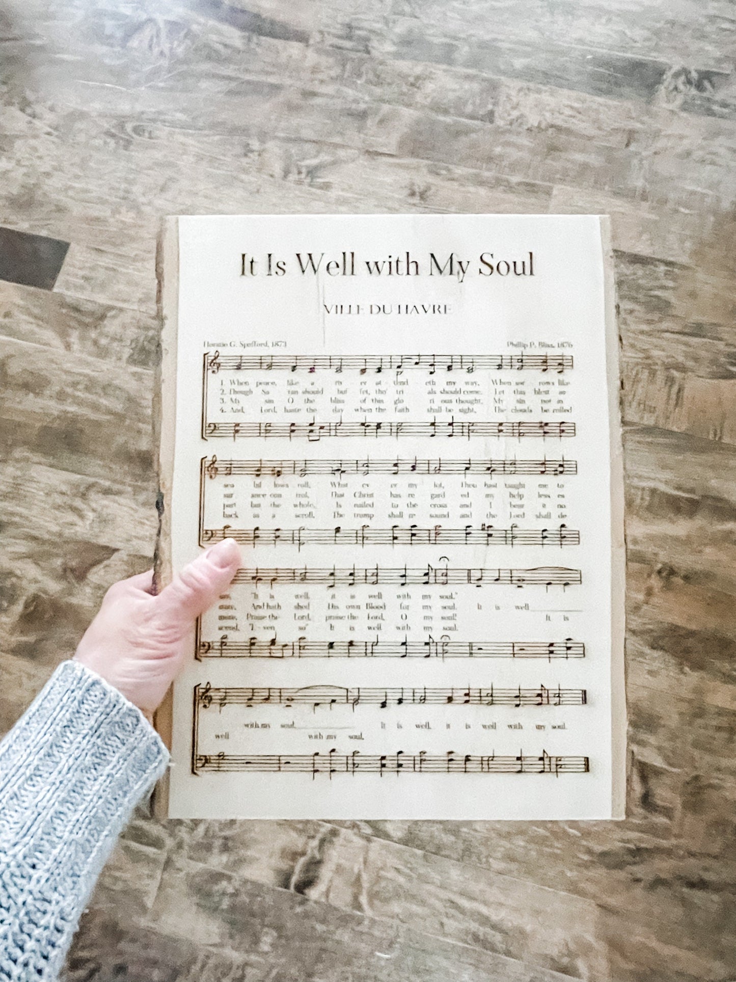 Wooden Hymn Wall Art