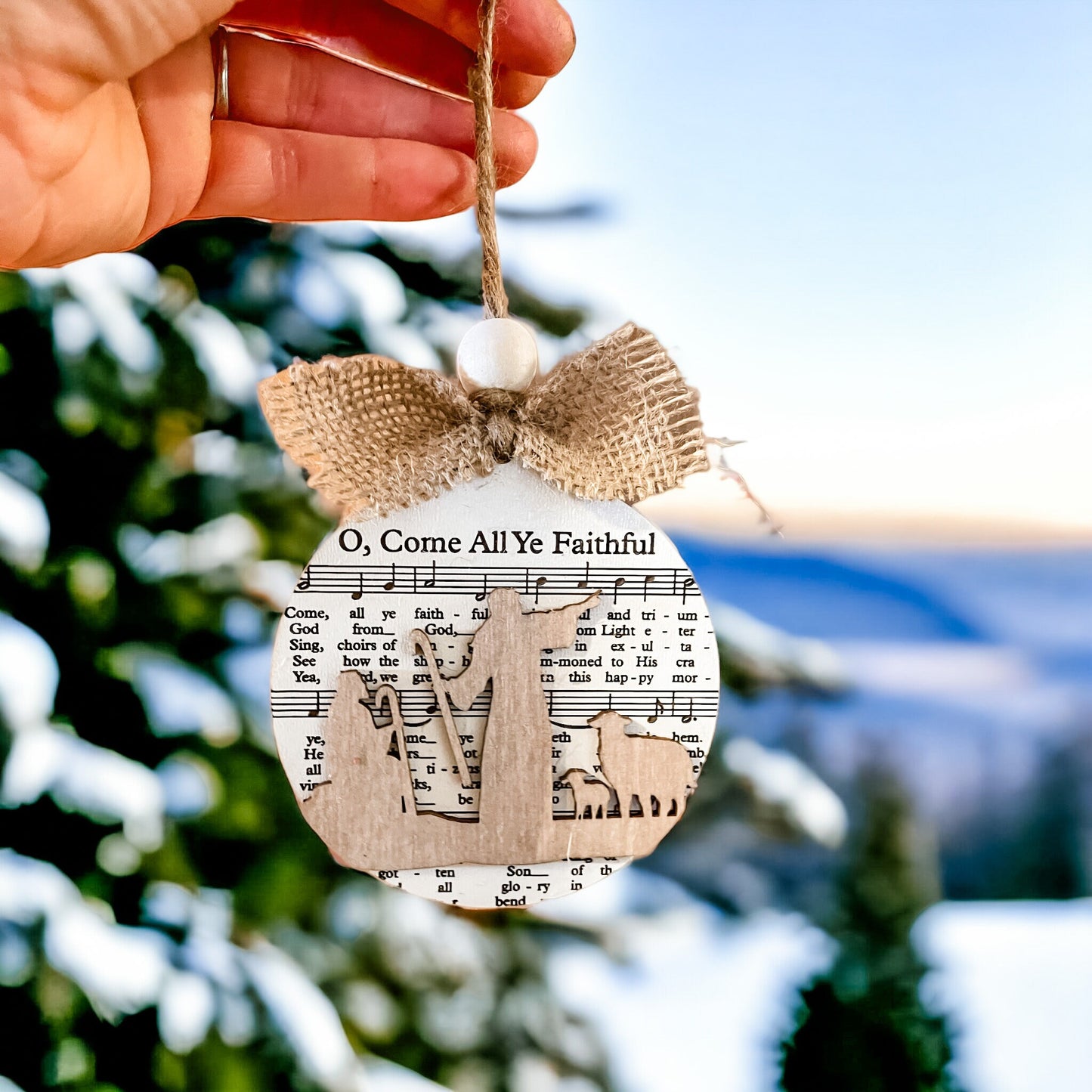 Music Sheet Christmas Ornaments