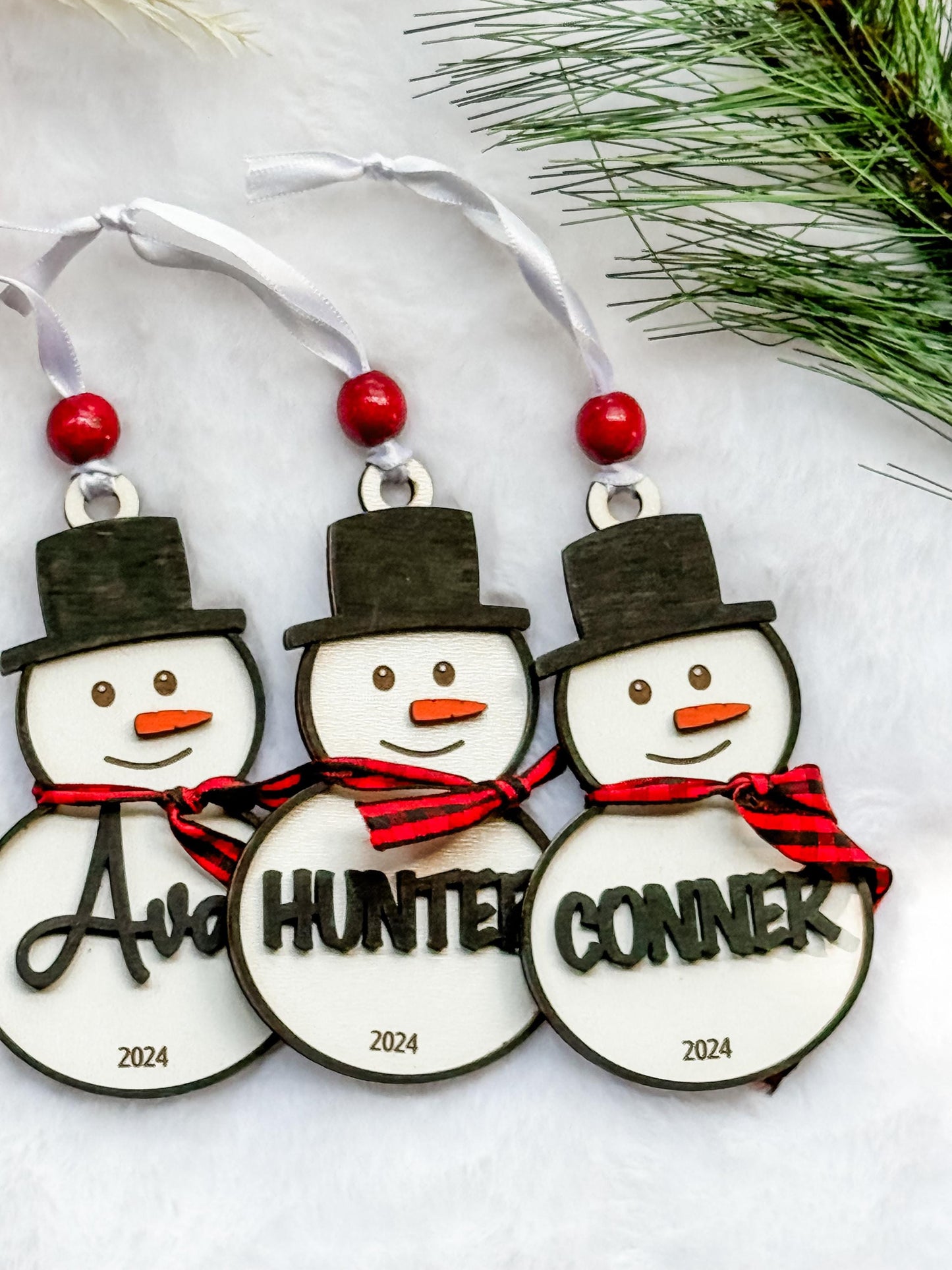 Snowman Family Ornaments
